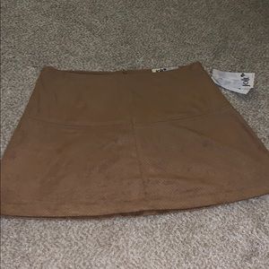 Jolt faux suede mini skirt